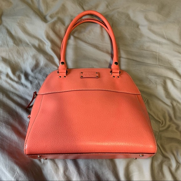 Kate Spade Wellesley Rachelle Coral Grain Satchel - Picture 3 of 11